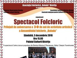 Spectacol folcloric aniversar – Ansamblul Balada Ansamblul ”Balada”