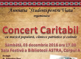 Concert Caritabil la Sibiu – Studenți pentru Viață Studenti pentru Viata