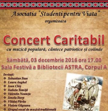 Concert Caritabil la Sibiu – Studenți pentru Viață Studenti pentru Viata