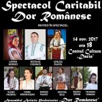 Spectacol caritabil “Dor Romanesc” la Bistrita