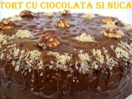 Tort cu ciocolata si nuca