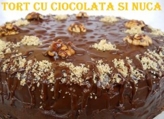 Tort cu ciocolata si nuca