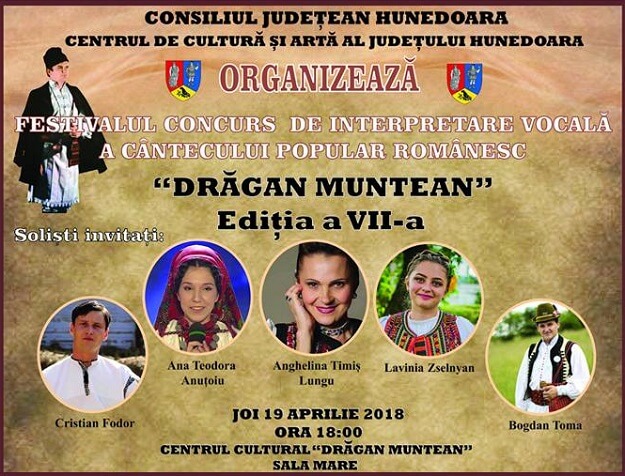 Festivalul cantecului popular romanesc „Dragan Muntean” 2018