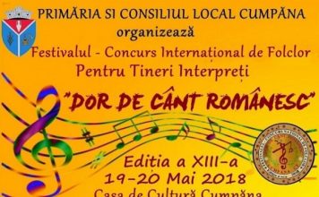 Festivalul de Folclor pentru Tineri Interpreti “Dor de Cant Romanesc” 2018