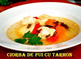 Ciorba de pui cu tarhon