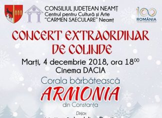 Concertul de colinde al Coralei Armonia 2018