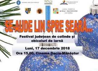 Festivalul judetean de colinde Se-aude lin spre seara...! - 2018