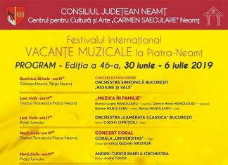 Vacante Muzicale la Piatra-Neamt - editia a XLVI-a