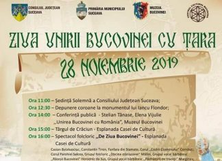 Ziua Bucovinei - 28 Noiembrie 2019